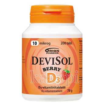 Витамин Д3 Devisol Berry 200таб.