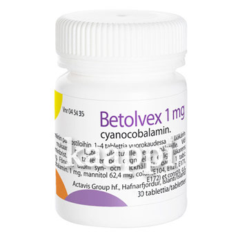 Витамин B Betolvex 1мг. 30табл