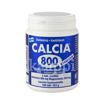 Кальций и Магний Calcia 800 Magnesium 180 таблеток, 263гр