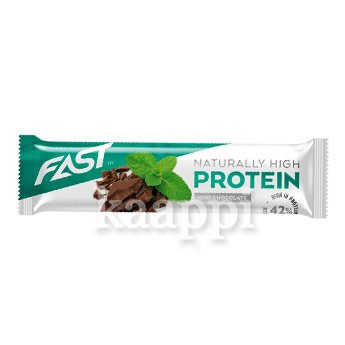 Протеиновый батончик FAST Naturally High Protein шоколад и мята 35г