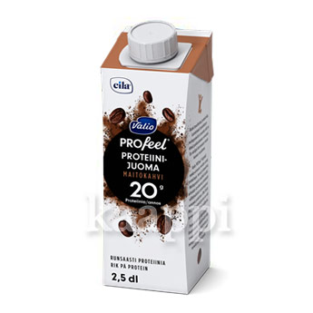 Безлактозный протеиновый коктейль Valio PROfeel proteiinijuoma maitokahvi кофе с молоком 250мл