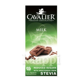 Молочный шоколад Cavalier stevia milk без сахара 85г