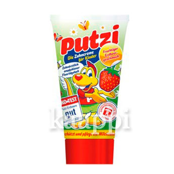 Детская зубная паста Putzi со вкусом клубники 50мл