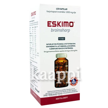 Рыбий жир Eskimo Brainsharp Omega-3-6-9, Q10 + витамин D и E 120кап