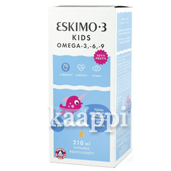 Рыбий жир для детей Eskimo-3 Kids Омега-3-6-9, 210мл