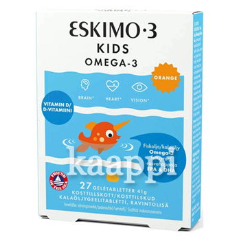 Детский Рыбий жир Eskimo kids + витамин D, 27 табл