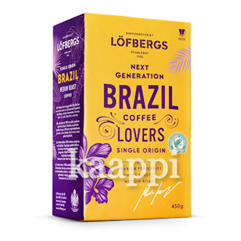 Кофе молотый Lofbergs Lovers Brazil 450г