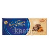 Молочный шоколад Karl Fazer Salty Toffee Crunch с кусочками соленой ириски 200гр