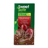 Молочный шоколад Sweet&Safe Stevia Quinoa & Sour Cherry лебеда и вишня (без сахара) 90г