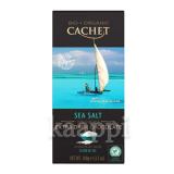 Тёмный шоколад Bio organic Cachet sea salt с морской солью 100г