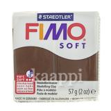 Полимерная глина Fimo Soft (тёмно коричневый) 57г